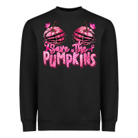 Black save the pumpkins breast cancer Heavyweight Sweatshirt - RanaPortraitStore