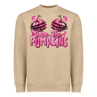 Mushroom save the pumpkins breast cancer Heavyweight Sweatshirt - RanaPortraitStore
