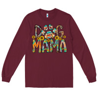 Burgundy dog mama Long Sleeve Tee - RacoonDesign