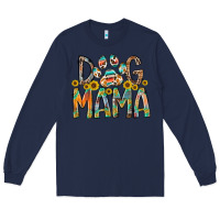 Navy dog mama Long Sleeve Tee - RacoonDesign