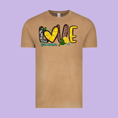 Love Summer Lemon Vintage Tee Designed By Zillion Design Studio
