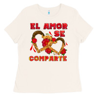Bone el amor se comparte with churros Ladies Tee - AdoDesignShop