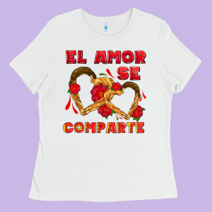 El Amor Se Comparte With Churros Ladies Tee Designed By Adodesignshop