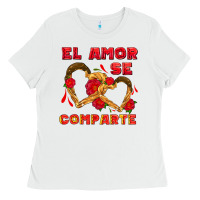 White el amor se comparte with churros Ladies Tee - AdoDesignShop
