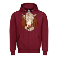 Burgundy hareford Zipper Hoodie - JahusDesignShop