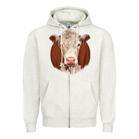Oatmeal Heather hareford Zipper Hoodie - JahusDesignShop