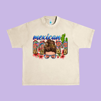 Mexican Mom Urban Heavy Tee Designed By Zillion Design Studio