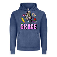 Vintage Denim Fourth Grade Vintage Hoodie - RanaPortraitStore