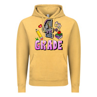 Vintage Mustard Fourth Grade Vintage Hoodie - RanaPortraitStore