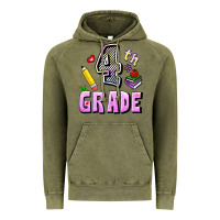Vintage Olive Fourth Grade Vintage Hoodie - RanaPortraitStore