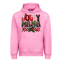 Fuchsia Pink Christmas jolly mama Urban Hoodie - BarkalooDesign