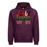 Mauve Wine Christmas jolly mama Urban Hoodie - BarkalooDesign