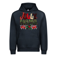 Navy Christmas jolly mama Urban Hoodie - BarkalooDesign