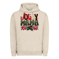 Pigment French Oak Christmas jolly mama Urban Hoodie - BarkalooDesign