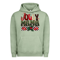 Pigment Oil Green Christmas jolly mama Urban Hoodie - BarkalooDesign