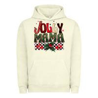 Pigment Pistachio Christmas jolly mama Urban Hoodie - BarkalooDesign