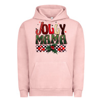 Pigment Salmon Christmas jolly mama Urban Hoodie - BarkalooDesign