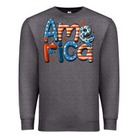 Charcoal Heather america Premium Sweatshirt - MaliasSmallBusiness