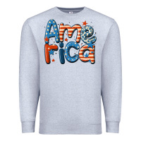 Heather Grey america Premium Sweatshirt - MaliasSmallBusiness