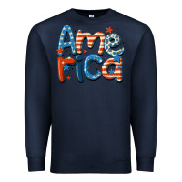 Navy america Premium Sweatshirt - MaliasSmallBusiness