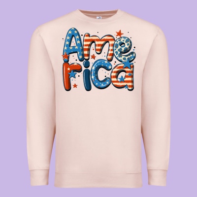 America Premium Sweatshirt Designed By Maliassmallbusiness
