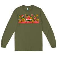 Army Green watermelon libbey cup Long Sleeve Tee - HRA Design Shop