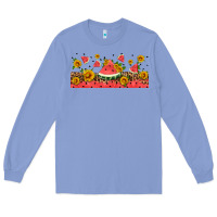 Colony Blue watermelon libbey cup Long Sleeve Tee - HRA Design Shop