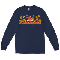 Navy watermelon libbey cup Long Sleeve Tee - HRA Design Shop