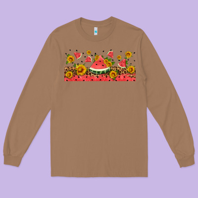 Watermelon Libbey Cup Long Sleeve Tee Designed By Hra Design Shop
