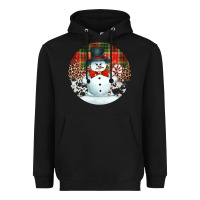Black western snowman christmas ornament Heavyweight Hoodie - Jasminsmagicworld