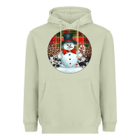 Matcha western snowman christmas ornament Heavyweight Hoodie - Jasminsmagicworld