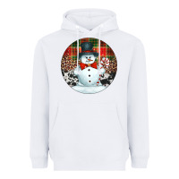 White western snowman christmas ornament Heavyweight Hoodie - Jasminsmagicworld