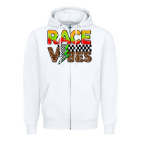White race vibes Zipper Hoodie - AdoDesignShop