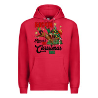 Cardinal rockin around the christmas tree Premium Hoodie - MaliasSmallBusiness