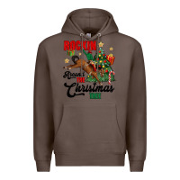Coffee rockin around the christmas tree Premium Hoodie - MaliasSmallBusiness