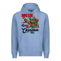 Colony Blue rockin around the christmas tree Premium Hoodie - MaliasSmallBusiness