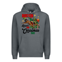 Rock rockin around the christmas tree Premium Hoodie - MaliasSmallBusiness
