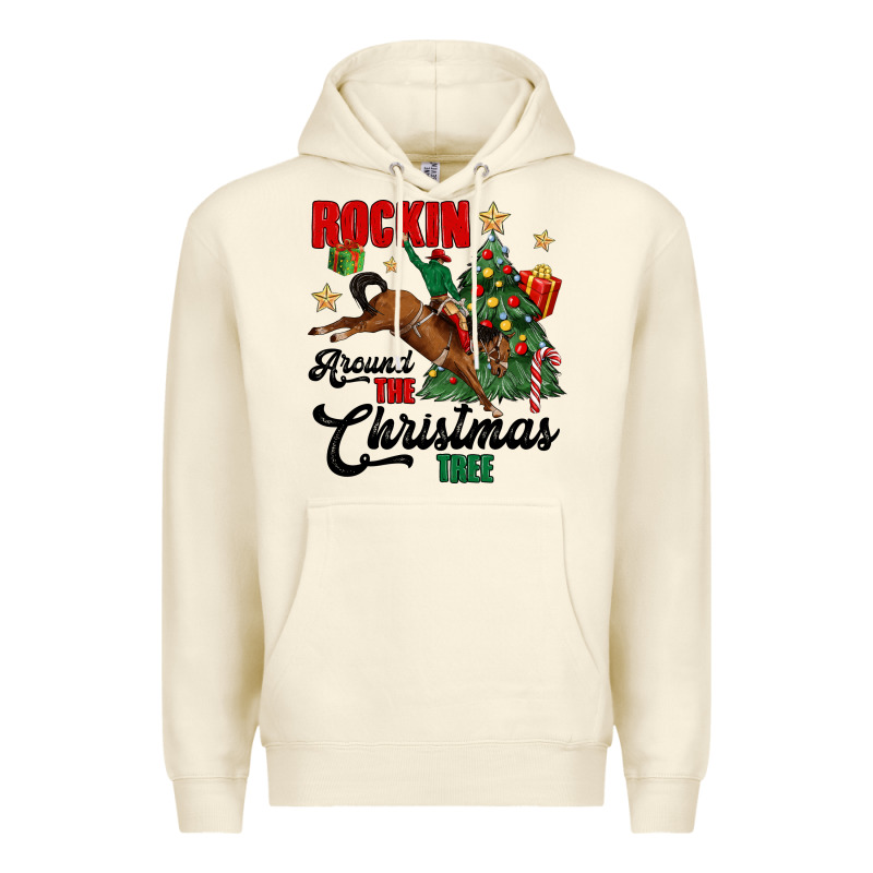 Rockin Around The Christmas Tree Premium Hoodie by MaliasSmallBusiness | Teevron