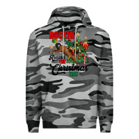 Slate Camo rockin around the christmas tree Premium Hoodie - MaliasSmallBusiness