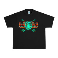 Black aztec mom Urban Heavy Tee - Zillion Design Studio