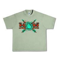 Oil Green aztec mom Urban Heavy Tee - Zillion Design Studio