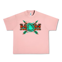 Salmon aztec mom Urban Heavy Tee - Zillion Design Studio