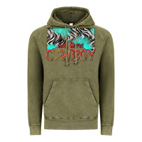 Vintage Olive hey there cowboy Vintage Hoodie - texasbilliewilder