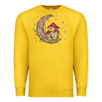 Lemon moon and mushrooms Premium Sweatshirt - MaliasSmallBusiness
