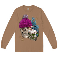 Toasted Coconut winter skeleton skull Long Sleeve Tee - FaDigitalArtStudio