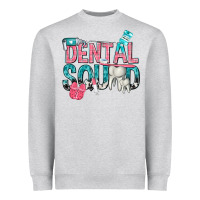 Heather Grey dental squad with cowhide Heavyweight Sweatshirt - texasbilliewilder