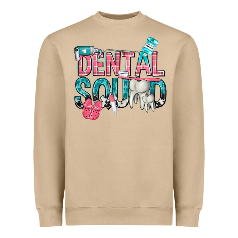 Dental Squad With Cowhide Heavyweight Sweatshirt by texasbilliewilder | Teevron