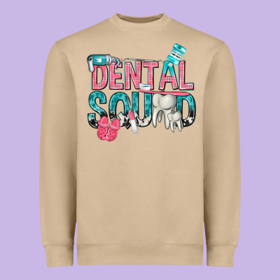 Dental Squad With Cowhide Heavyweight Sweatshirt Designed By Texasbilliewilder
