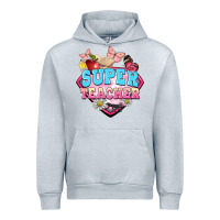 Heather Grey super teacher Urban Hoodie - BarkalooDesign