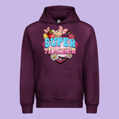 Super Teacher Urban Hoodie Designed By Barkaloodesign